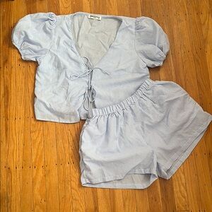 Princess Polly Blue Gingham Set